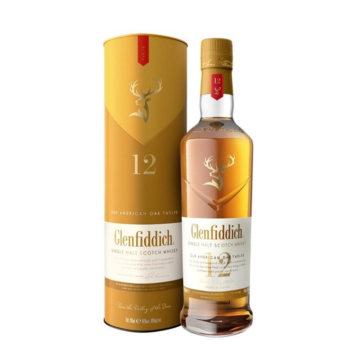 וויסקי גלנפידיך סינגל מאלט אמריקן אוק 12 שנים